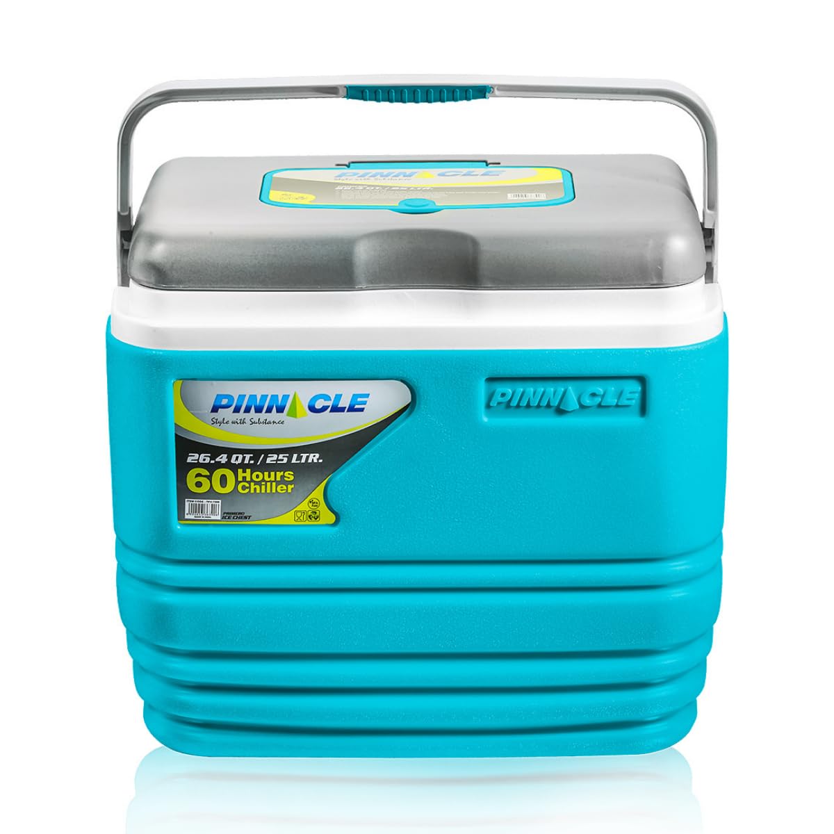 Primero Chiller Ice Box 25 Ltr| Fits 45 cans | Holds Ice Upto 60hrs |Portable Insulated Cooler IceBox with Drink Holder