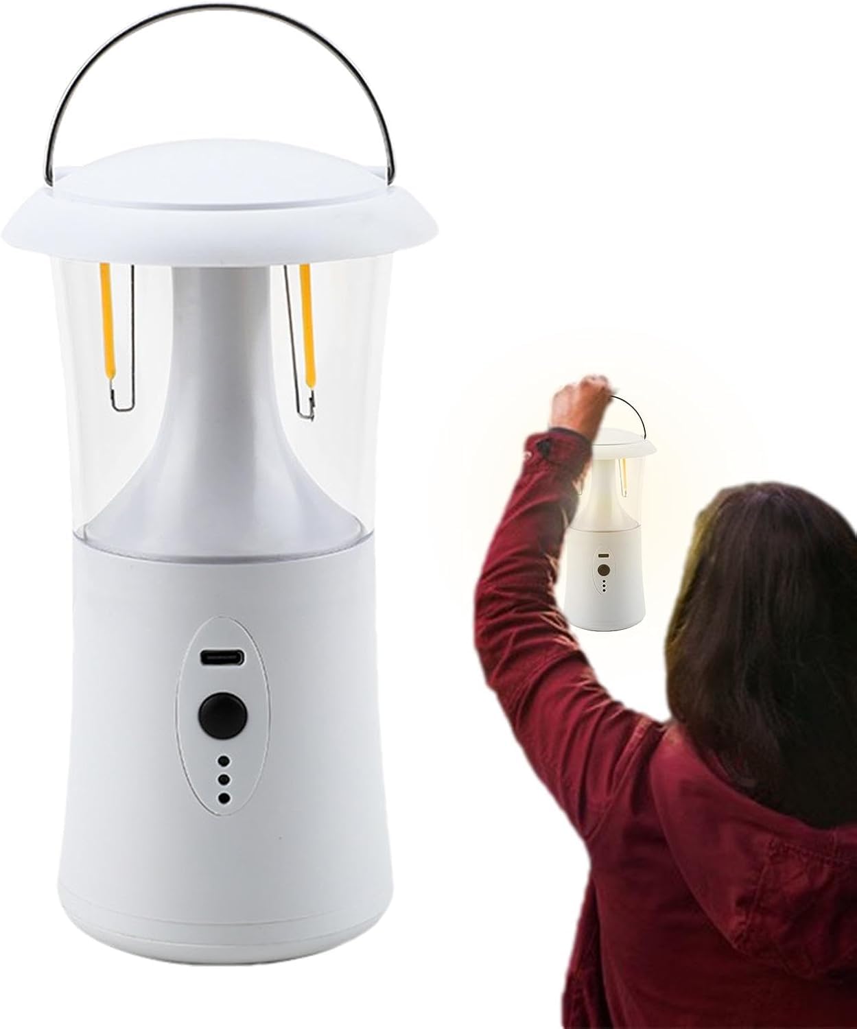 Rechargeable LED Camping Lantern with USB-C Fast Charging