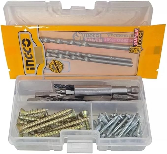 Rechargeable Impact Drill 20V,Brushless Motor, 13mm Steel 47pcs