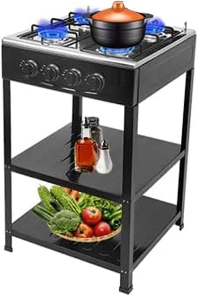 4-Burner Portable Gas Stove, High-Efficiency Cooking