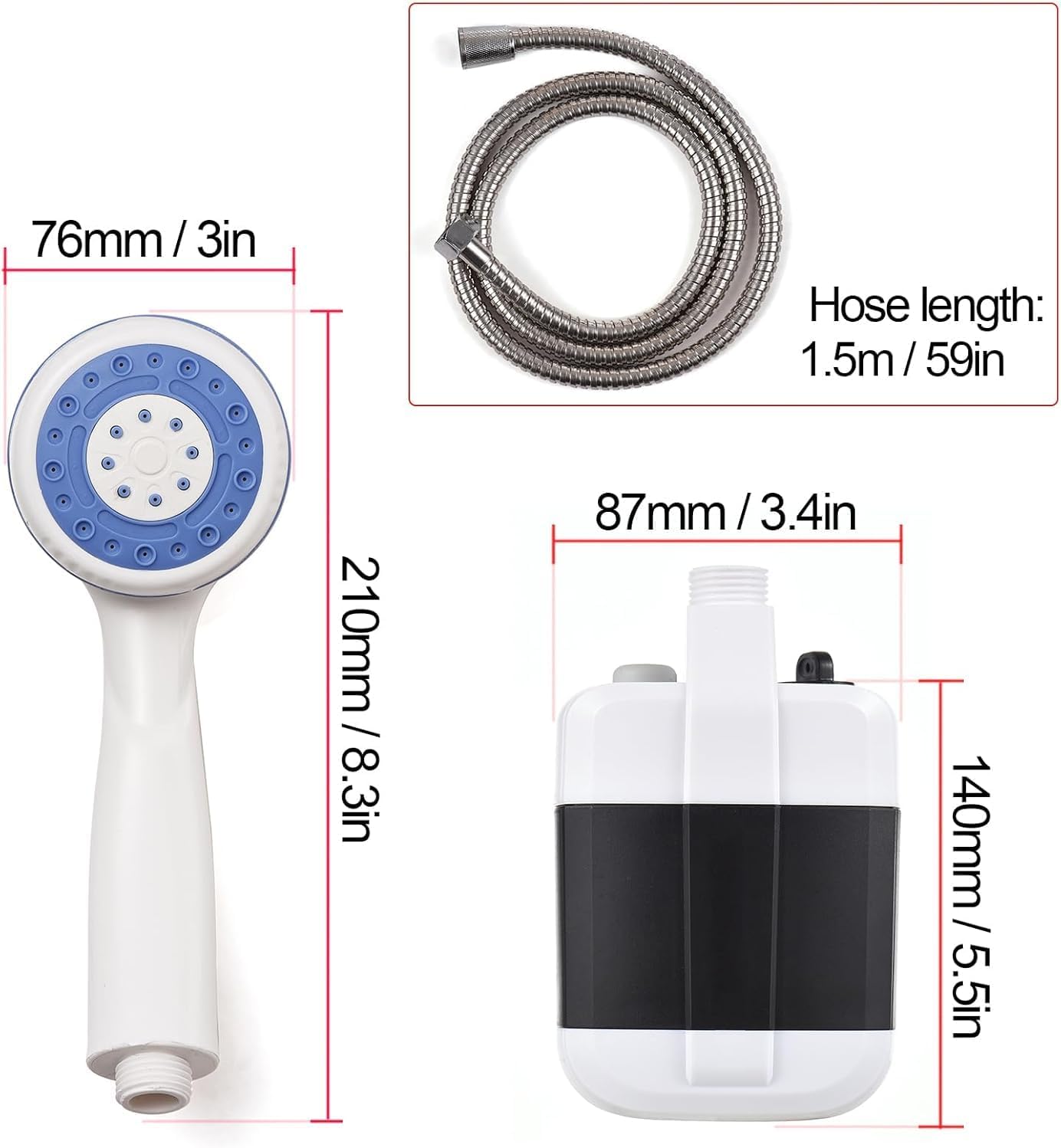 Portable outdoor shower, Camping Shower,hiking/backpacking