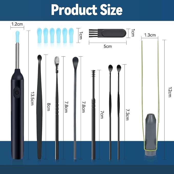 Earwax Remover Tool with 18 Pcs Set IOS/Android