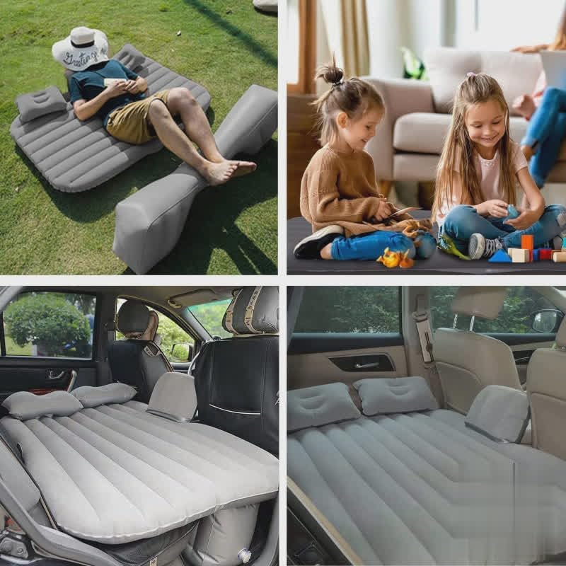 Car Inflatable Bed with Pump & 2 Air Pillow