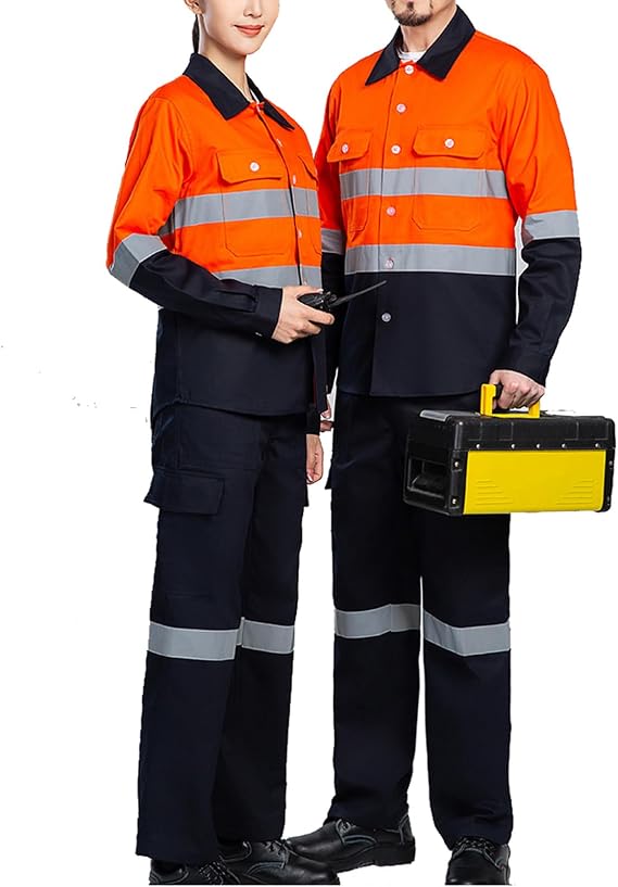 Unisex Coverall Work Jacket & Pants Suit