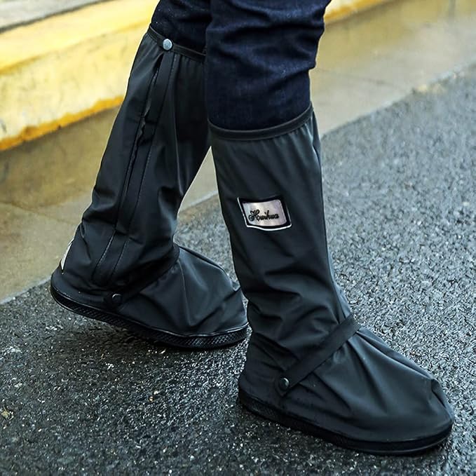 Waterproof Rain Boot Shoe Covers with Reflector