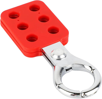 5pcs Lock Out Tag Out Hasp, Safety Hasp Lock 6 Hole Interlock Fireproof Aluminum Padlock