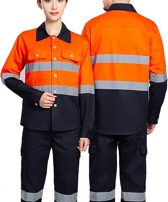 Unisex Coverall Work Jacket & Pants Suit