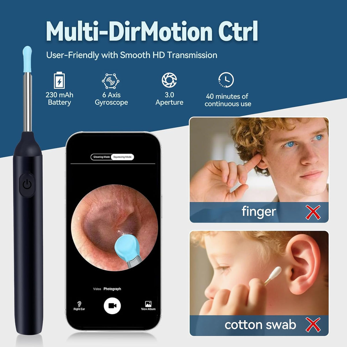Earwax Remover Tool with 18 Pcs Set IOS/Android