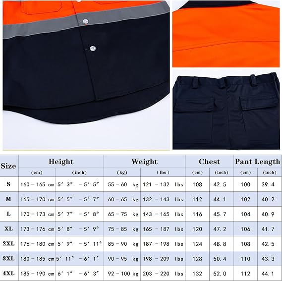 Unisex Coverall Work Jacket & Pants Suit