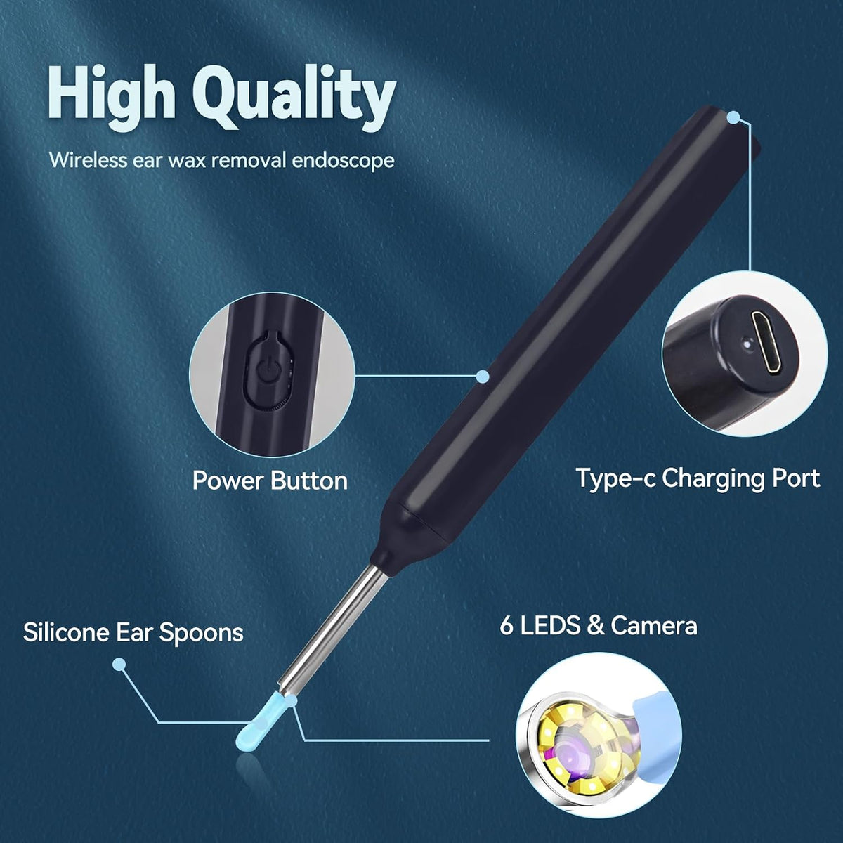 Earwax Remover Tool with 18 Pcs Set IOS/Android