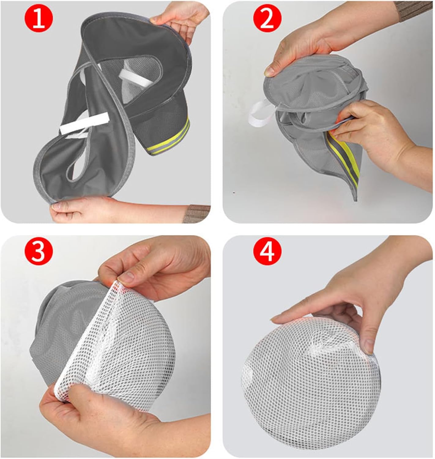 Hard Hat Sun Shield, 3 Pack Full Brim Mesh Neck