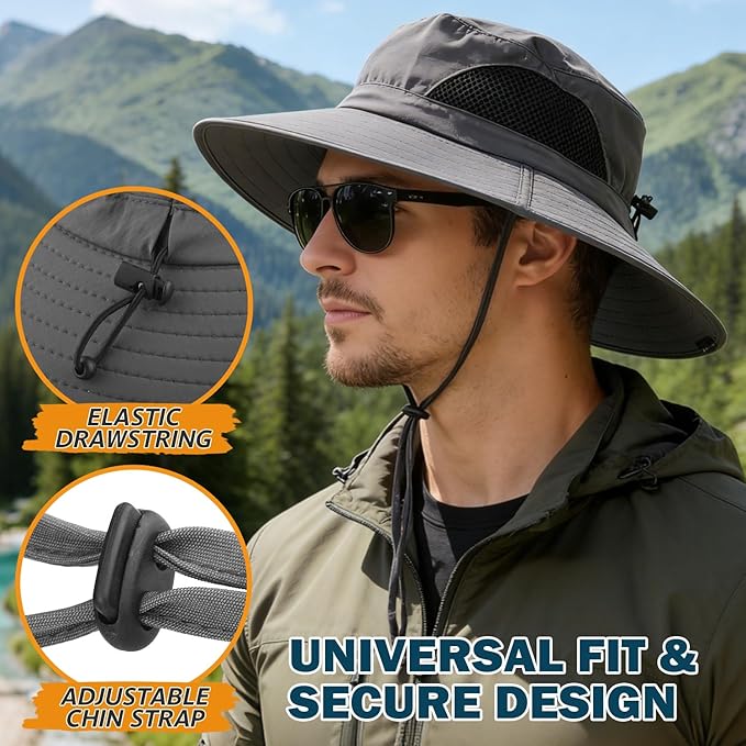 Sun Hat for Men/Women, Waterproof Wide Brim