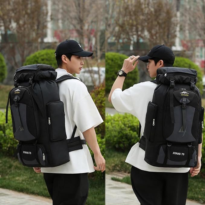 70L Hiking Backpack Large Camping Pack