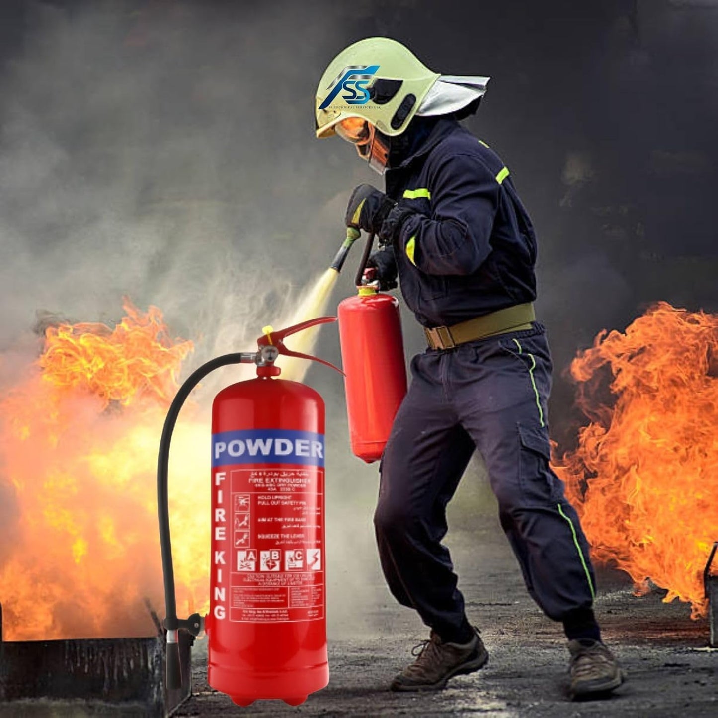 Powder fire Extinguisher  for car, school , community