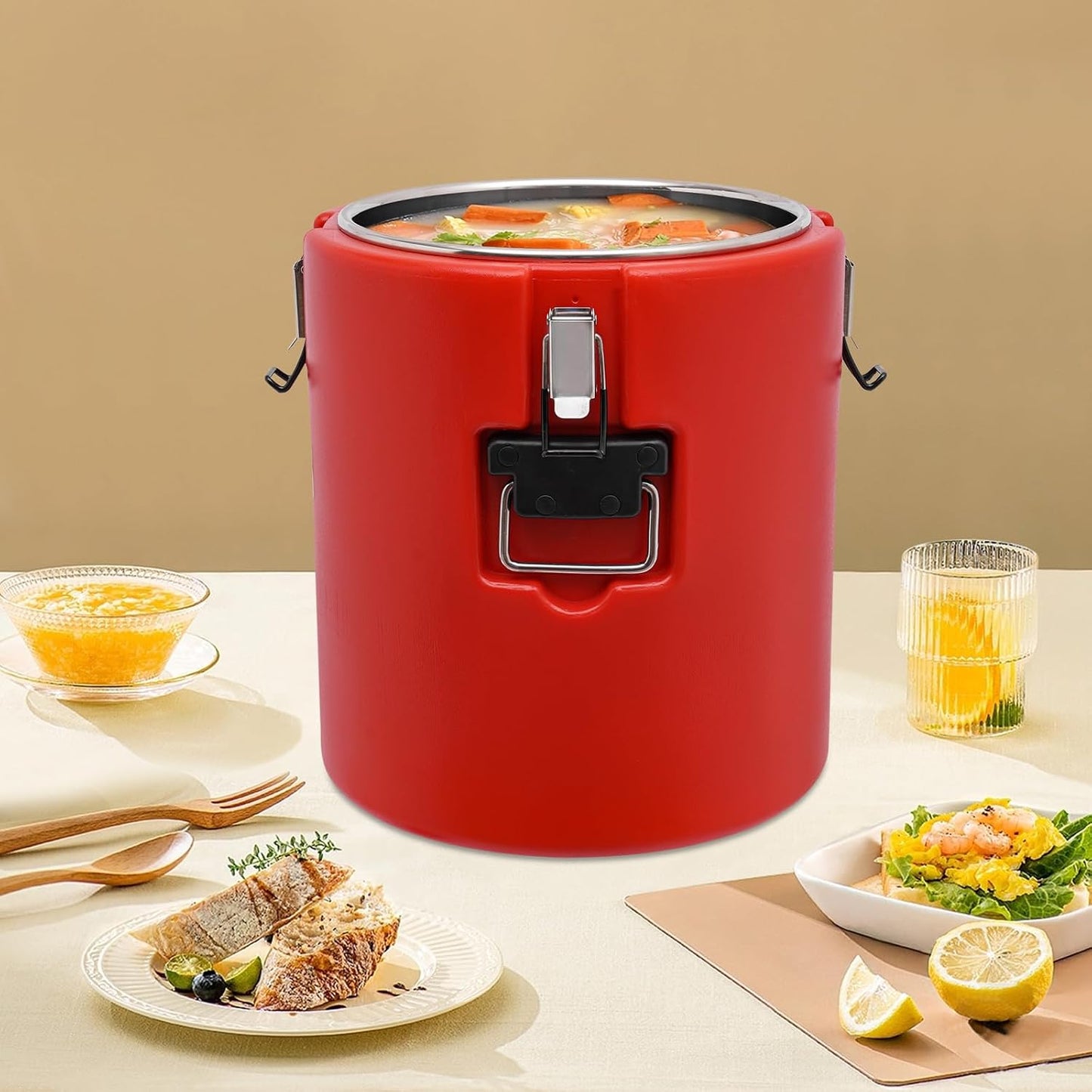 Portable Commercial Food Warmer, Insulated Bucket