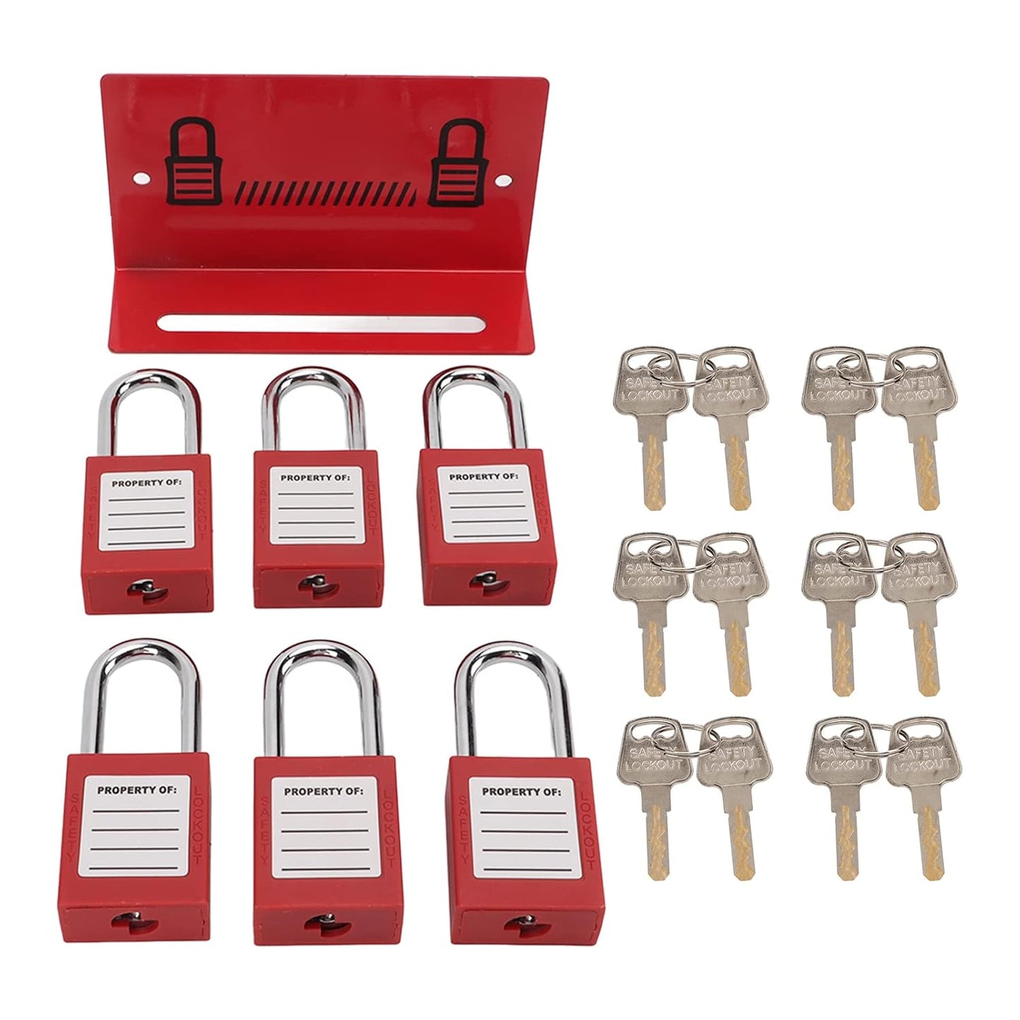 Safety Padlock, Large Capacity Loss Prevention Lock Management Lockout