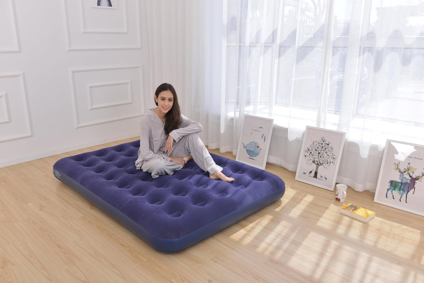 Intex Air mattress 4by6 size with air pump