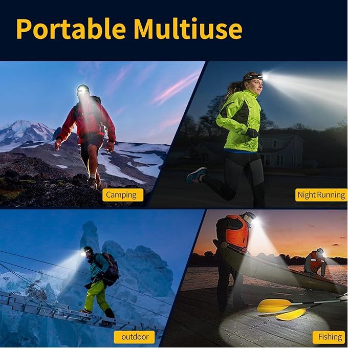Elite Waterproof Headlamp Home, Running, Walking, Camping