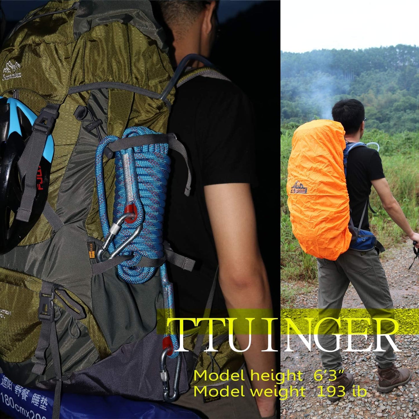 80L Hiking Backpack for Men Women Daypack Backpack Outdoor Waterproof