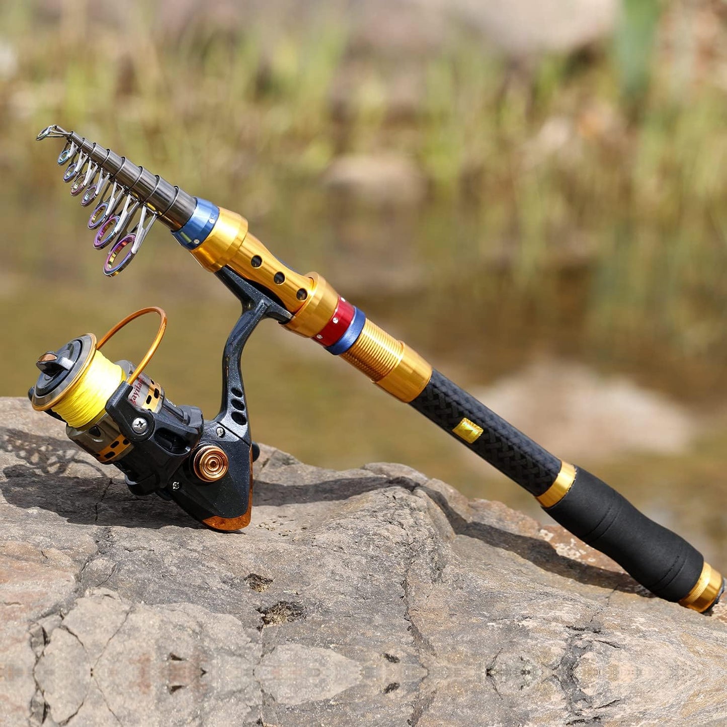 Fishing Rod Reel Combos, 24-Ton Carbon Fibre