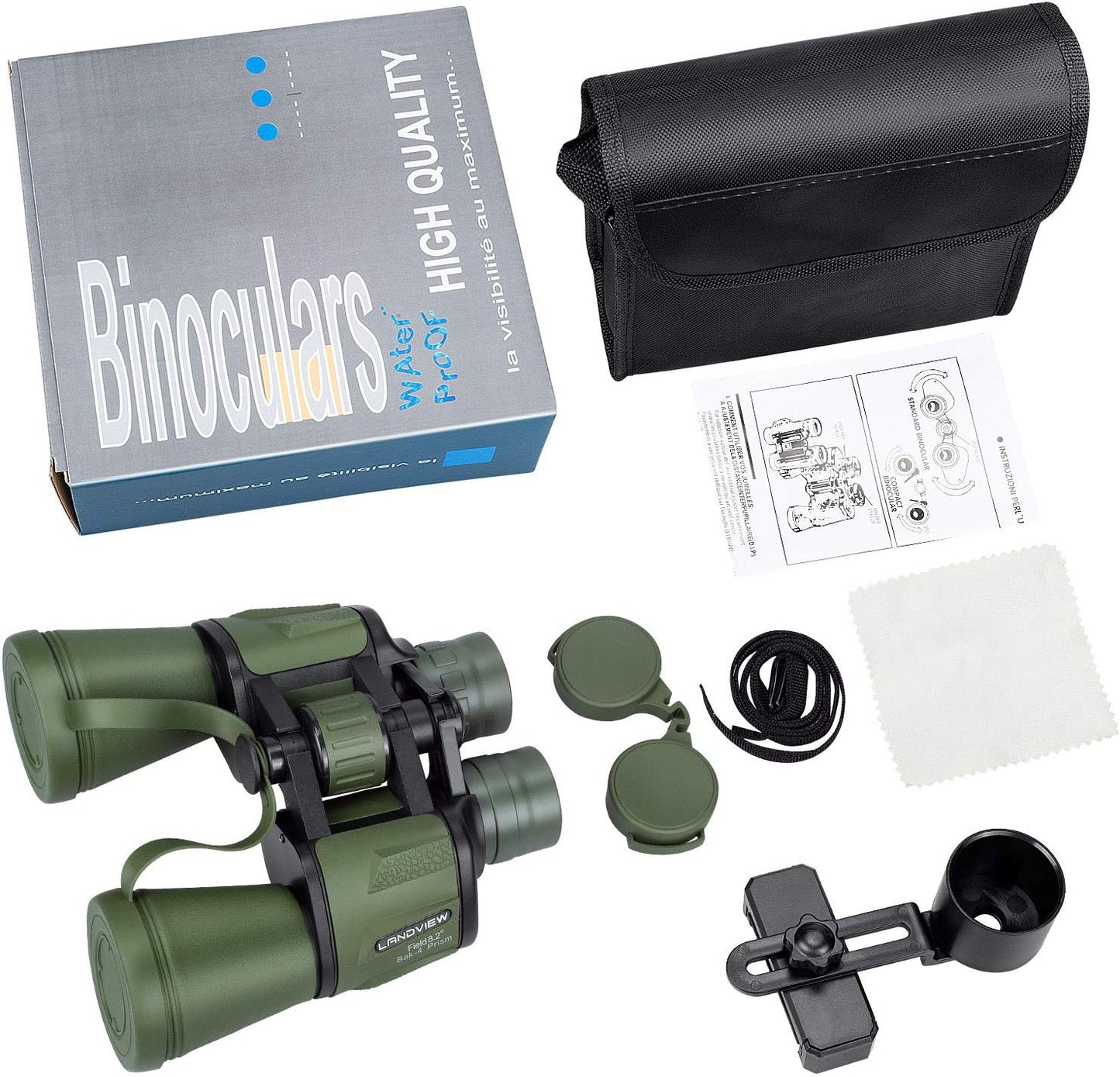 Binoculars  Roof Prism for Adults, HD Professional Binoculars