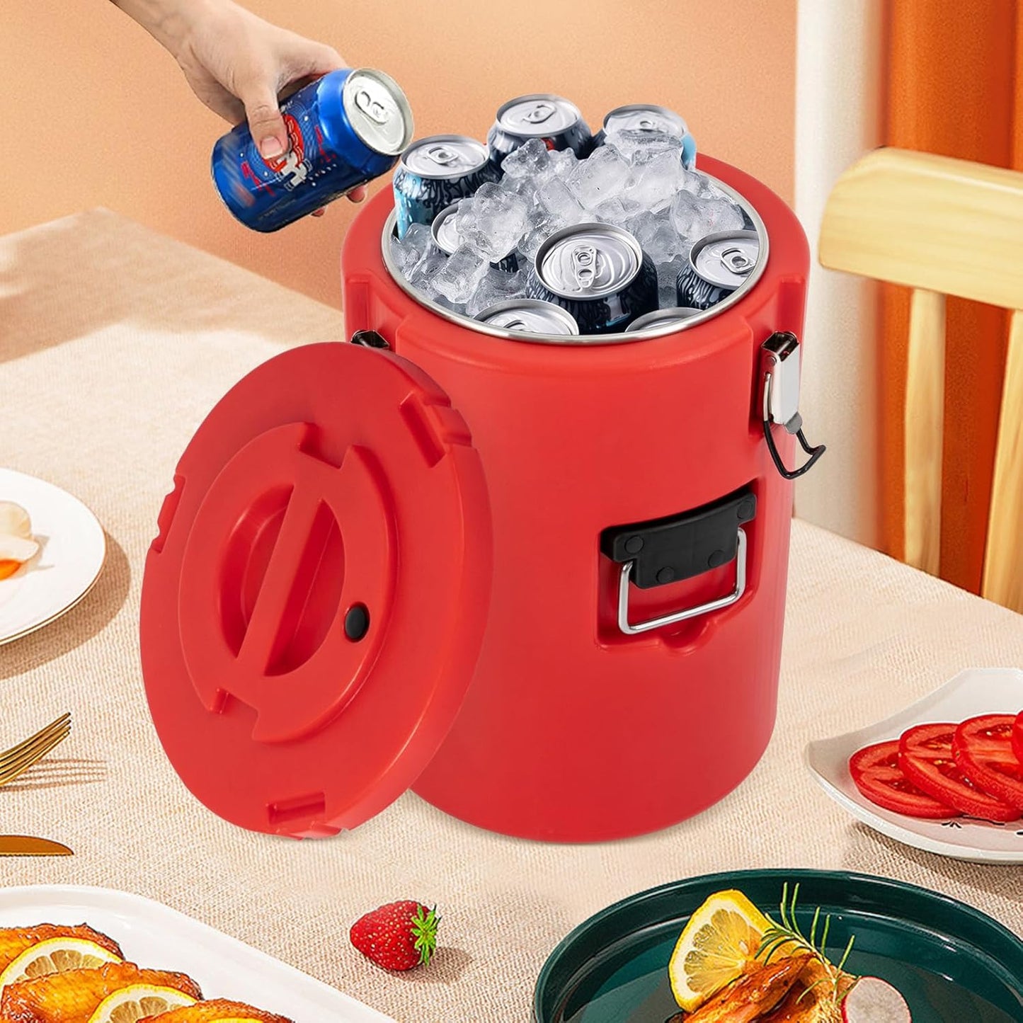 Portable Commercial Food Warmer, Insulated Bucket
