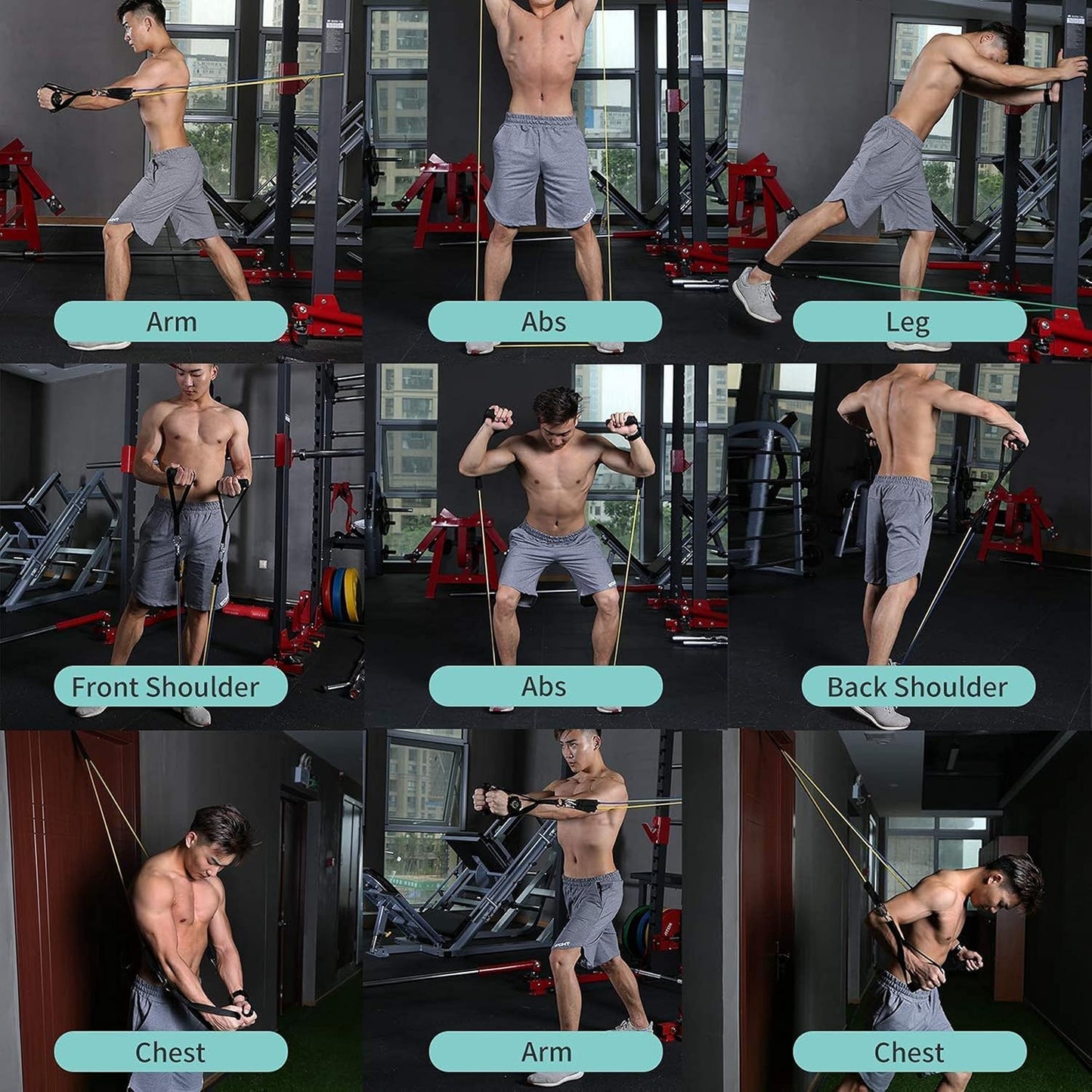 Gym Resistance Band Power Set for Workout