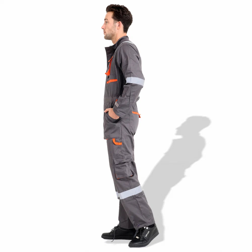American Safety Men's European Style Coveralls Work Utility Coveralls