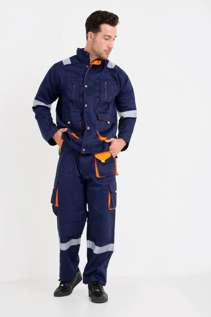 American Safety Men's European Style Coveralls Work Utility Coveralls