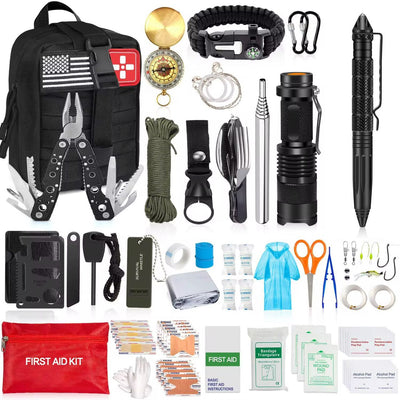 🏕️ Elite Ultimate Survival Kit 100+ Equipments  – Your Tactical Partner for Any Emergency